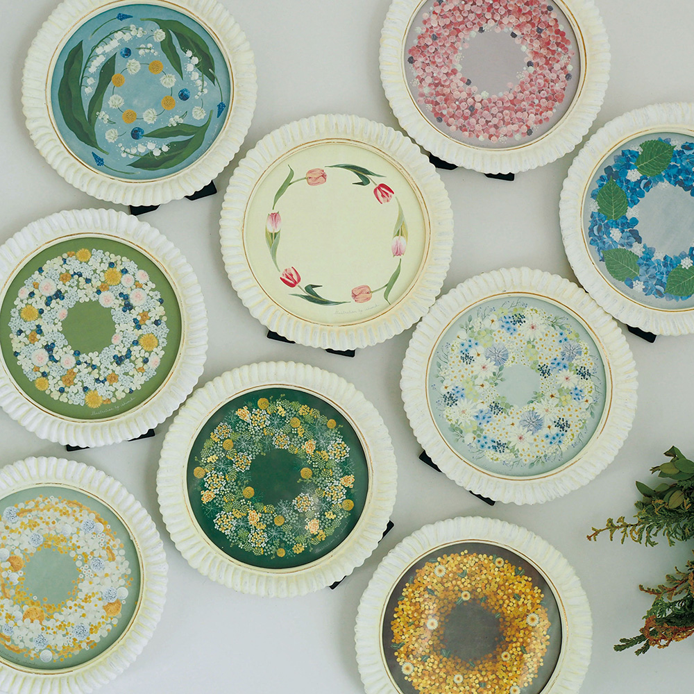 まるいフレーム〈ミツマタ〉